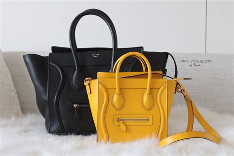 celine luggage tote size.